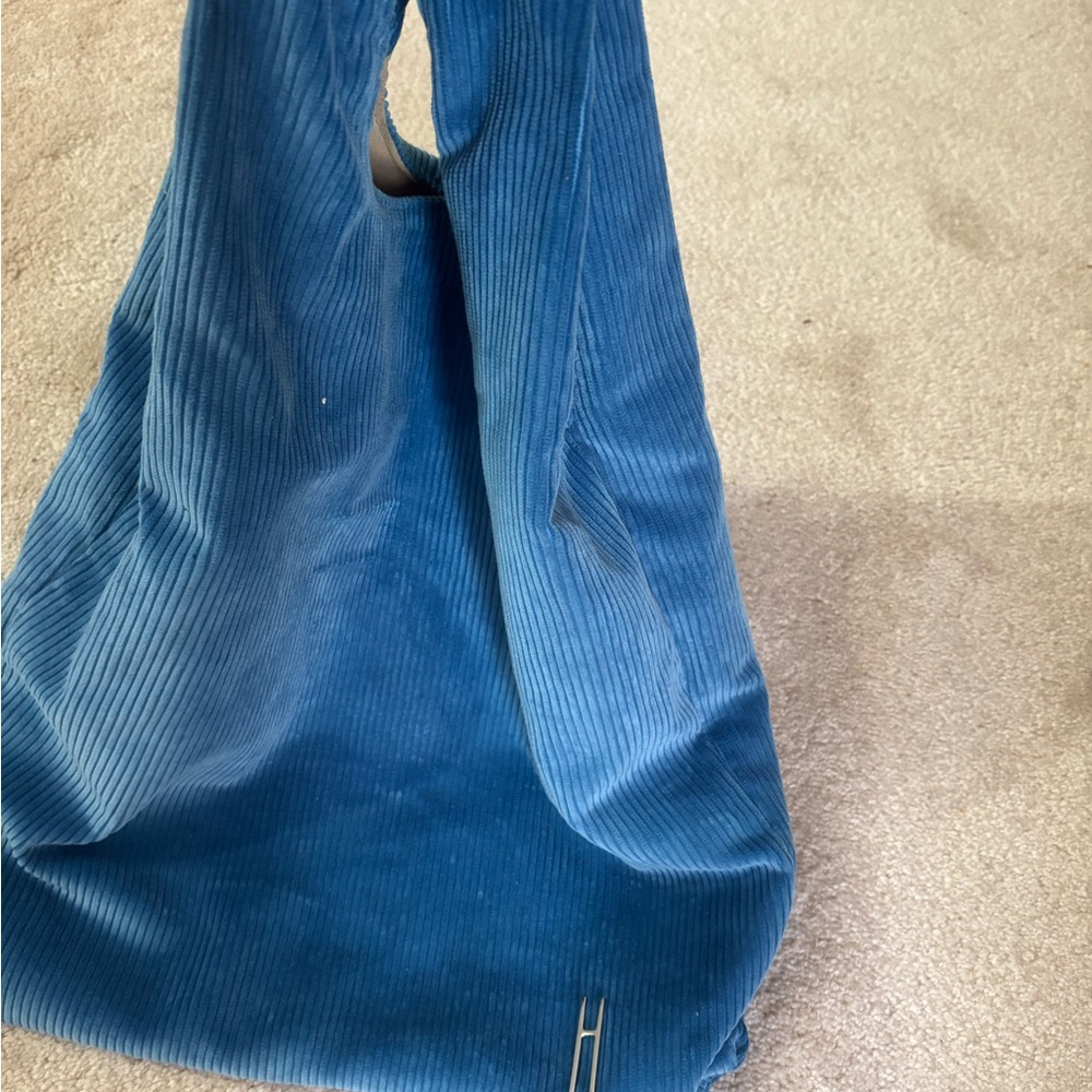 Halston Heritage Blue and Tan Tote